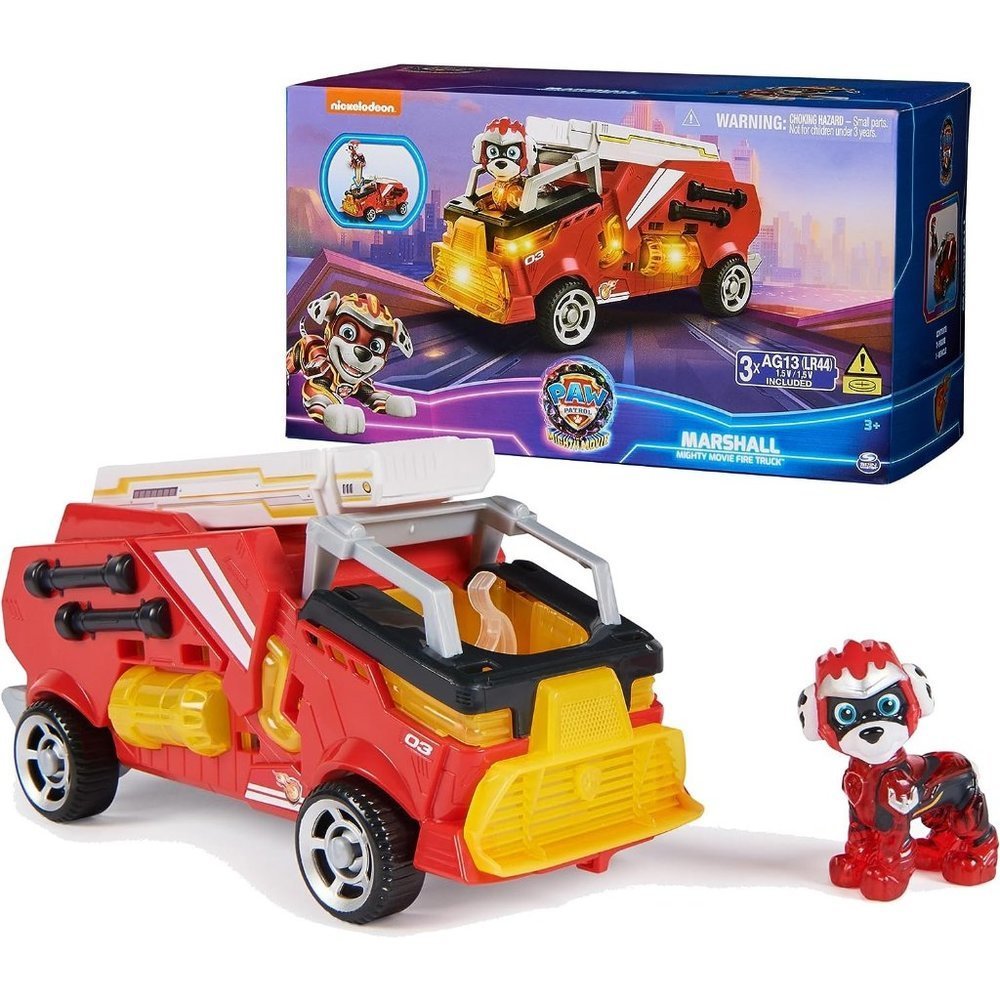 Firetruck Toy Marshall Mighty Pups Action Figure Kids for Boys  Girl